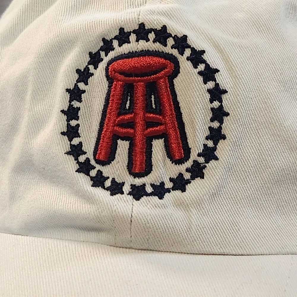 Barstool Sports Hat Mens White '47 Clean Up Dad Logo